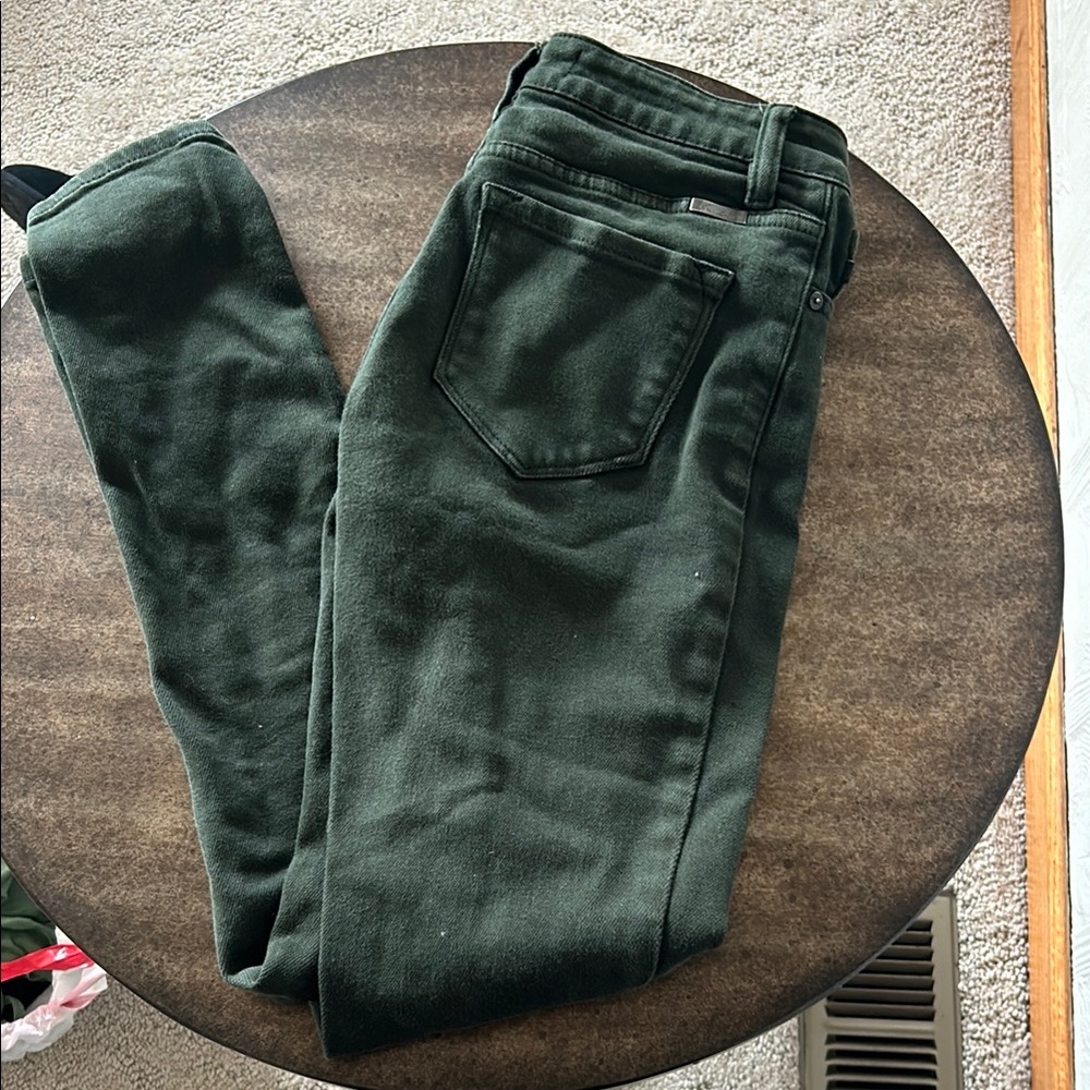 Kancan Dark Green Skinny Jeans
